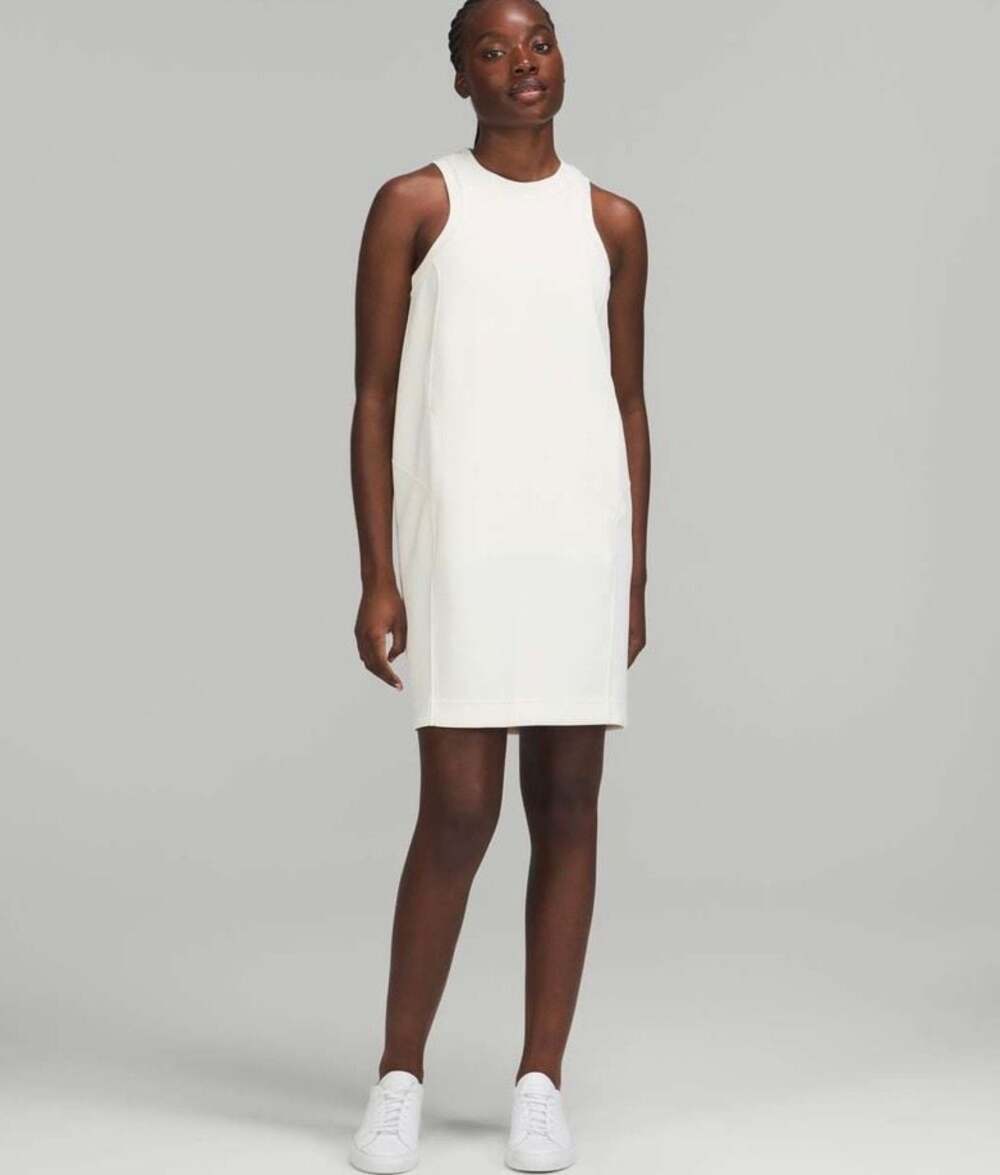 Lululemon Softstreme High-Neck Dress White Opal